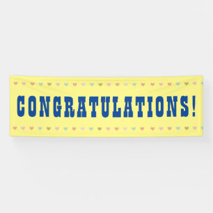 Congratulations - Giant Word on a Banner