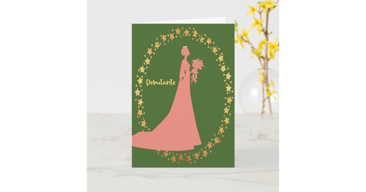Congratulations & Gift Card for Debutante Zazzle