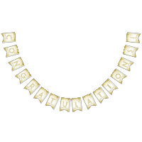 ☆CONGRATULATIONS☆ Gold Confetti Bunting Flags