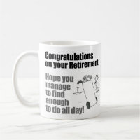 Congratulations Golfer Retirement Coffee Mug