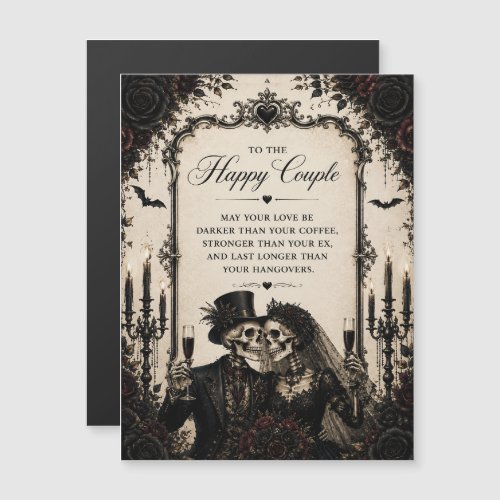 Congratulations Gothic Happy Couple  Wedding