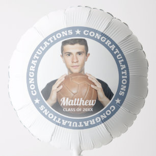 Congratulations Grad Class of 20XX Modern Photo Balloon