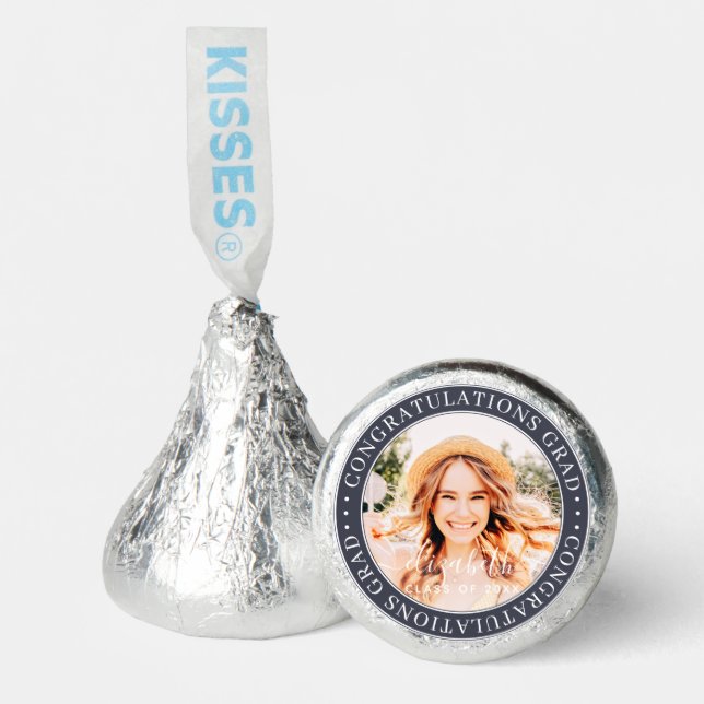 Congratulations Grad Modern Custom Photo Hershey®'s Kisses® (Front)