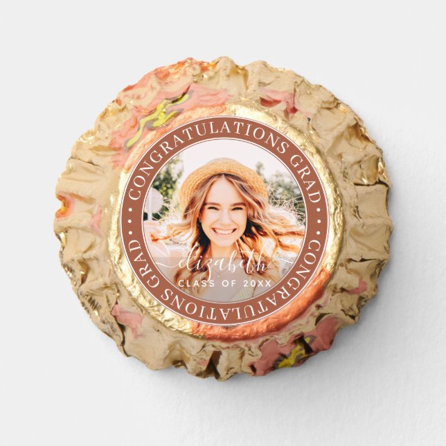 Congratulations Grad Modern Custom Photo Reese's Reese's Peanut Butter Cups (Front)
