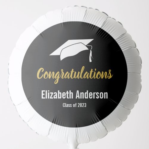 Congratulations Grad Name Class of 2023  Balloon