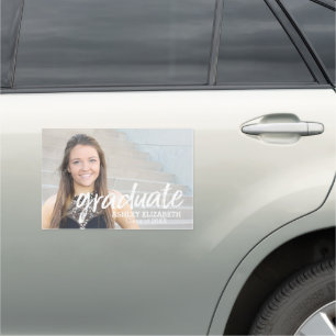 Congratulations Grad Photo for Graduation Party Car Magnet