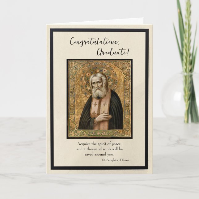 Congratulations Graduate 2026 Orthodox Christian Card (Front)