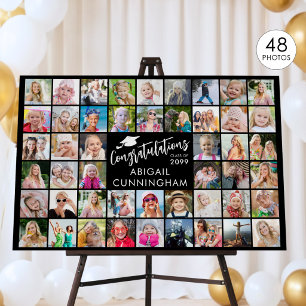 Congratulations Graduate 48 Photo Collage Custom Foam Board