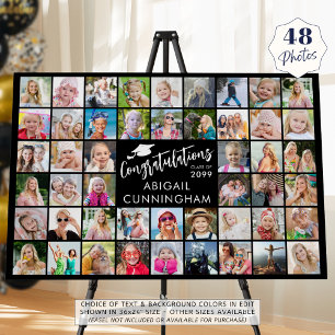 Congratulations Graduate 48 Photo Collage Custom Foam Board