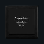 Congratulations graduate add school name simple mo gift box<br><div class="desc">Design</div>