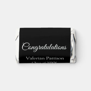 Congratulations graduate add school name simple mo hershey's miniatures