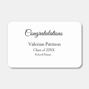 Congratulations graduate add school name simple mo matchboxes