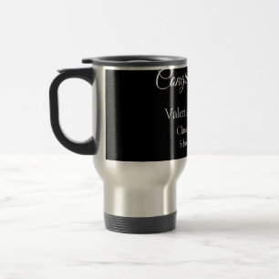 Congratulations graduate add school name simple mo travel mug
