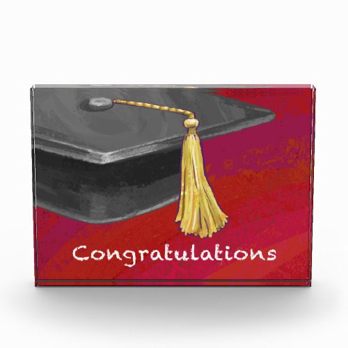 Congratulations Graduate Black and Red Award