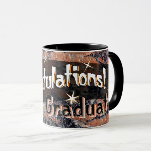 Congratulations Graduate Bold Stone Keepsake Mug