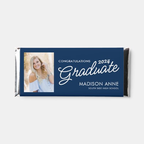 Congratulations Graduate Class of 2024 Photo Hershey Bar Favors