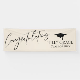 Congratulations Graduate Class of Cream Banner