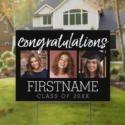 Congratulations Graduate Class of Year Graduation Yard Sign