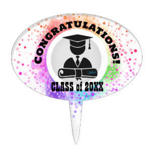 Congratulations Graduate Cupcake Decoration Cake Topper