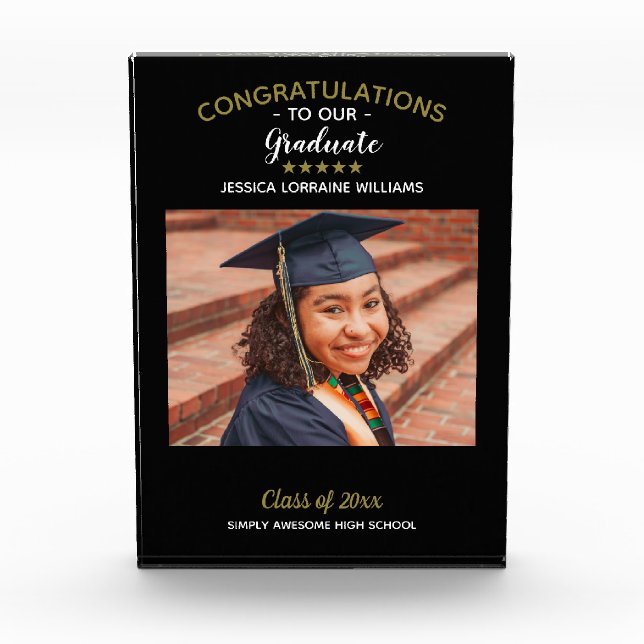 Congratulations Graduate Custom Photo Graduation (Front)