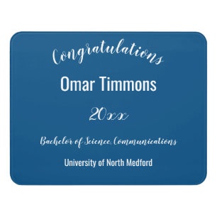 Congratulations Graduate Custom School and Year Door Sign