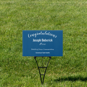 Congratulations Graduate Custom School and Year   Sign