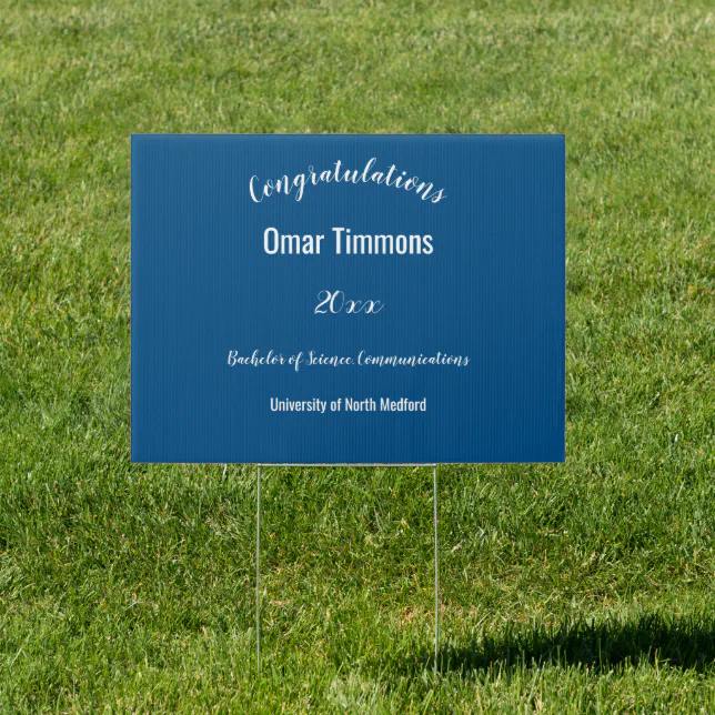 Congratulations Graduate Custom School and Year Sign | Zazzle
