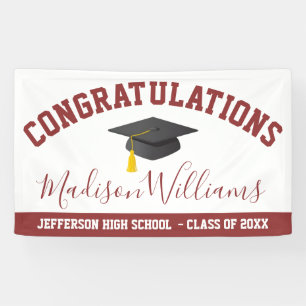 Congratulations Graduate Elegant Script Custom Banner