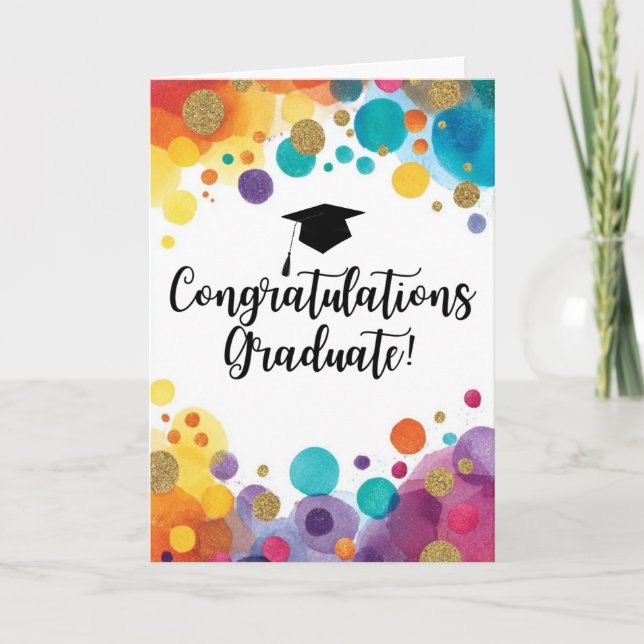 Congratulations Graduate Folded Card (Front)