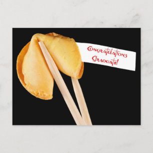 Congratulations Graduate! Fortune Cookie Announcement Postcard