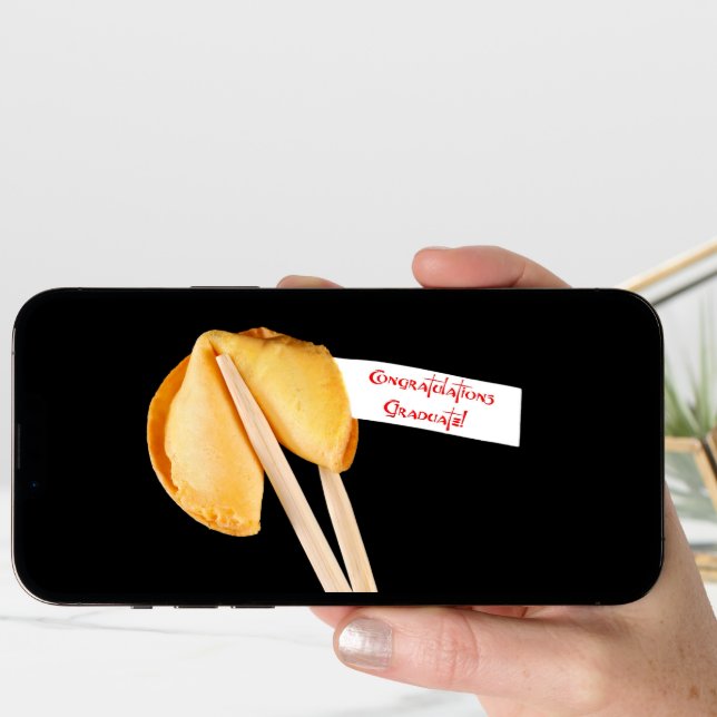 Congratulations graduate fortune cookie card (Front Digital)