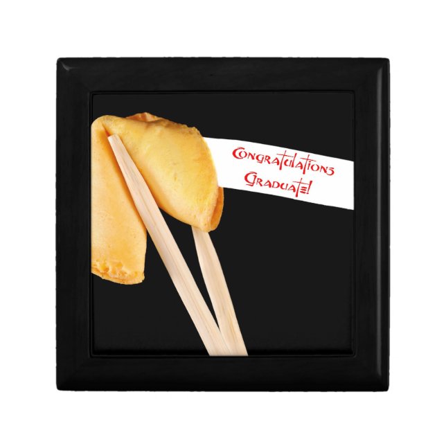 Congratulations Graduate Fortune Cookie Keepsake Box (Front)