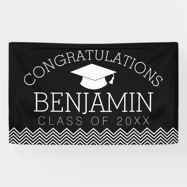 Congratulations Graduate Graduation CAN EDIT COLOR Banner