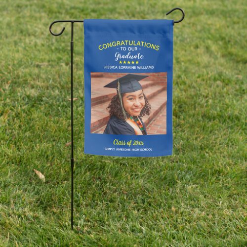 Congratulations Graduate Graduation Custom Photo Garden Flag