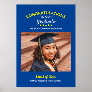 Congratulations Graduate Graduation Custom Photo Poster