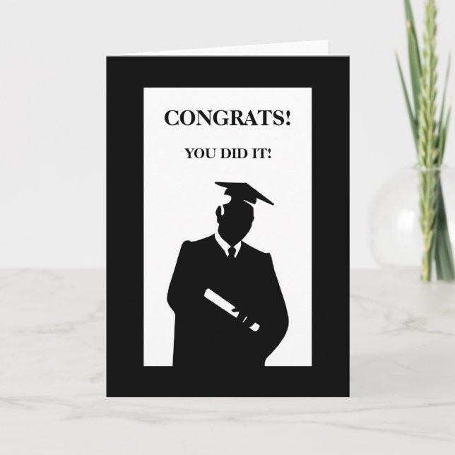 Congratulations Graduate Greeting Card (Front)