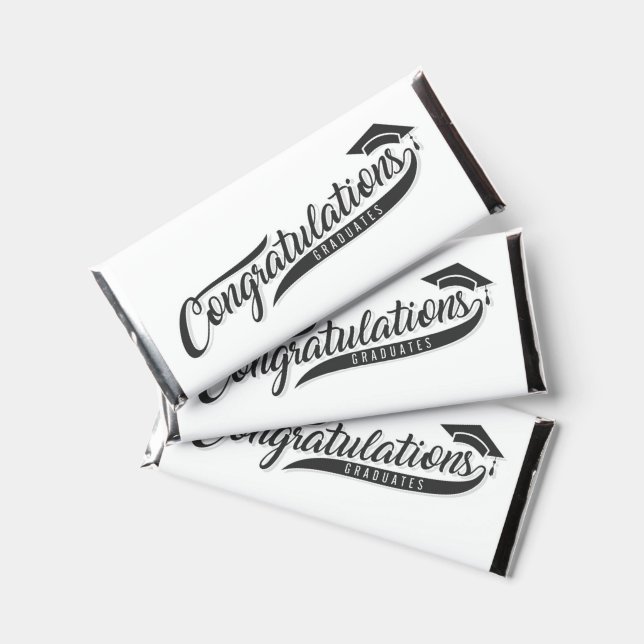 Congratulations Graduate Hershey Bar Favors (Front)