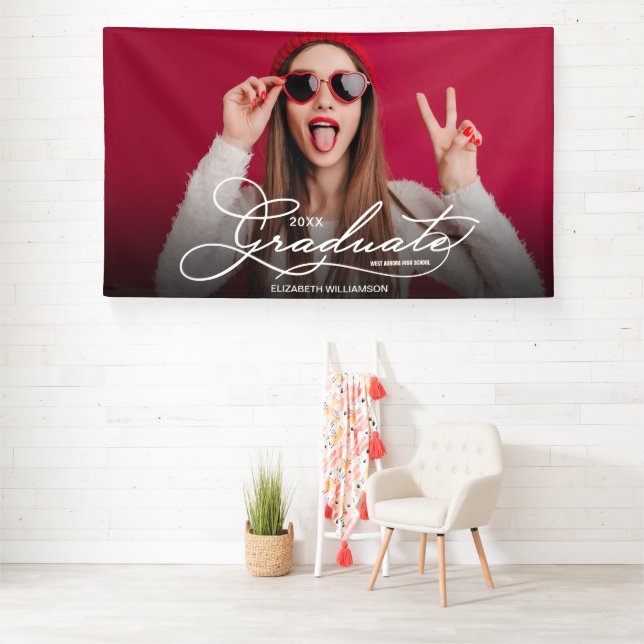 Congratulations Graduate Modern Photo Banner (Insitu)