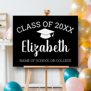 Congratulations Graduate Modern Script Graduation Foam Board