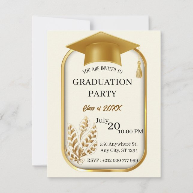 Congratulations Graduate Moroccan Design Note Card (Front)