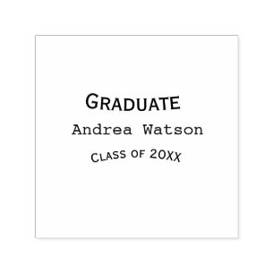 Congratulations graduate name class of 20XX type w Self-inking Stamp