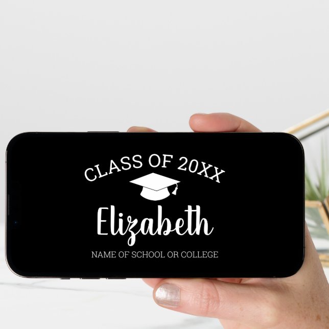 Congratulations Graduate Name Script Graduation Card (Front Digital)
