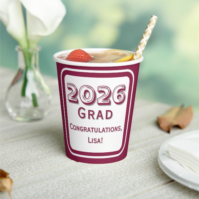 Congratulations Graduate Paper Cup (Insitu)