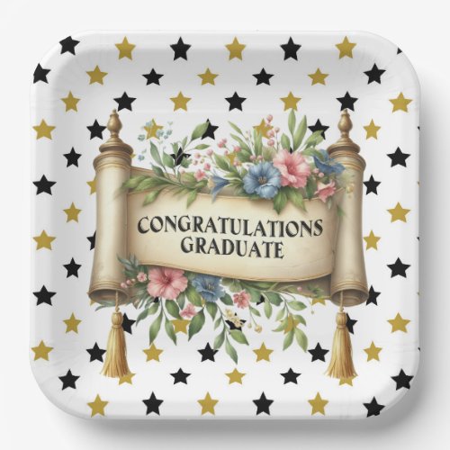 Congratulations Graduate Paper Plates