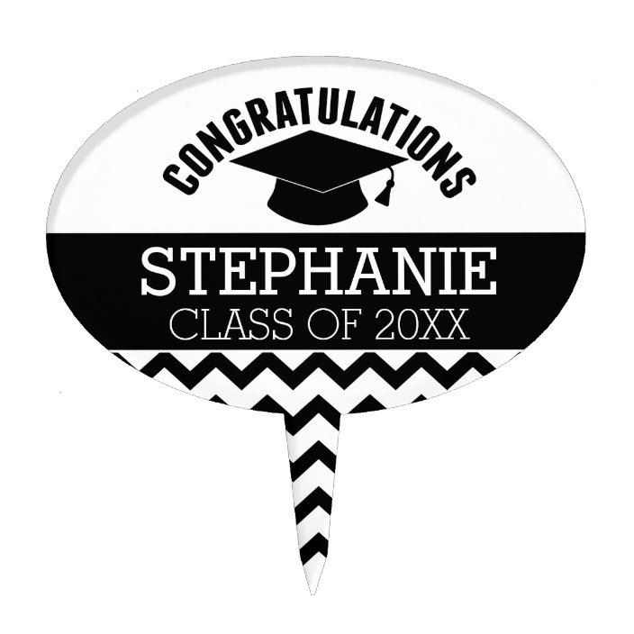 Congratulations Graduate Personalized Graduation Cake Topper
