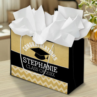 Congratulations Graduate - Personalized Graduation Large Gift Bag