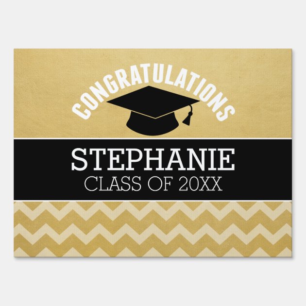Congratulations Graduate - Personalized Graduation Lawn Sign