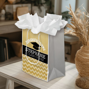 Congratulations Graduate - Personalized Graduation Medium Gift Bag