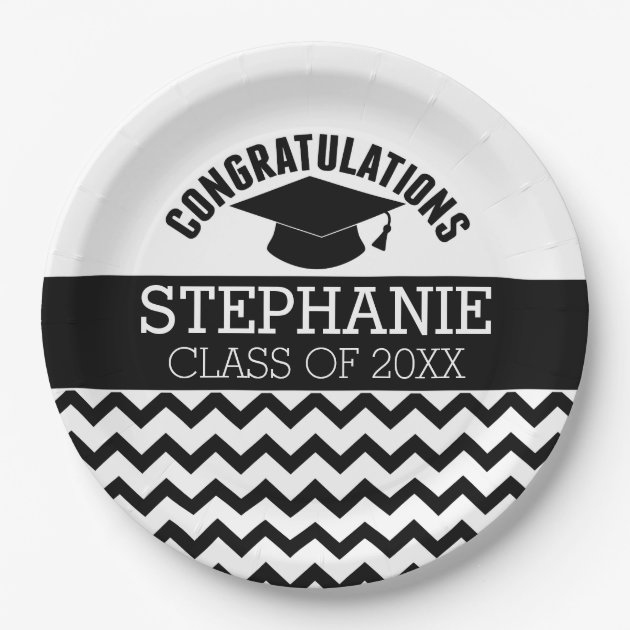 Congratulations Graduate - Personalized Graduation Paper Plate