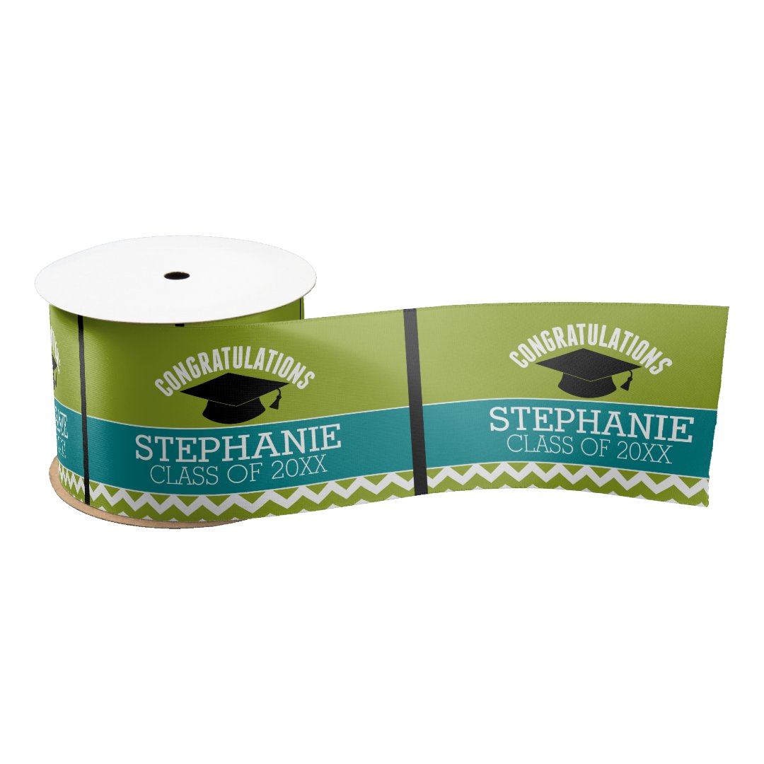 Congratulations Graduate - Personalized Graduation Satin Ribbon | Zazzle